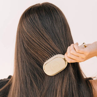 Mini Detangler Hair Brush for Medium Hair - Tan - J.A. Whitney