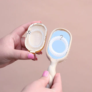 Mini Detangler Hair Brush for Medium Hair - Tan - J.A. Whitney