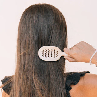 Mini Vented Hair Brush - Tan - J.A. Whitney
