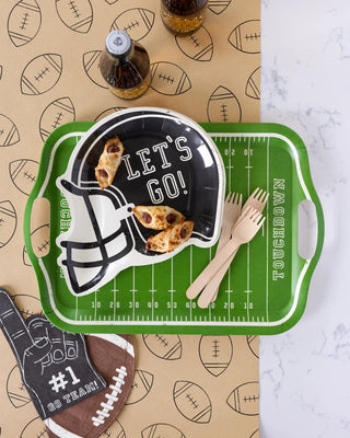 Football Field Bamboo Tray - J.A. Whitney