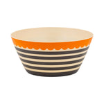 Black Striped Bamboo Bowl