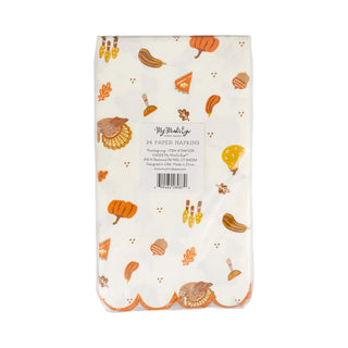 Thanksgiving Icons Dinner Napkins - J.A. Whitney