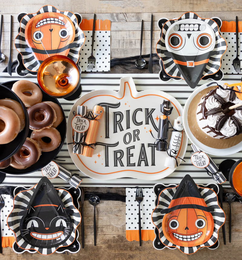 Trick or Treat Bamboo Shaped Tray