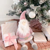 Dusty Rose Santa Shelf Sitter