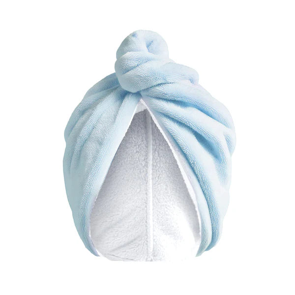 Blue Towel Hair Wrap