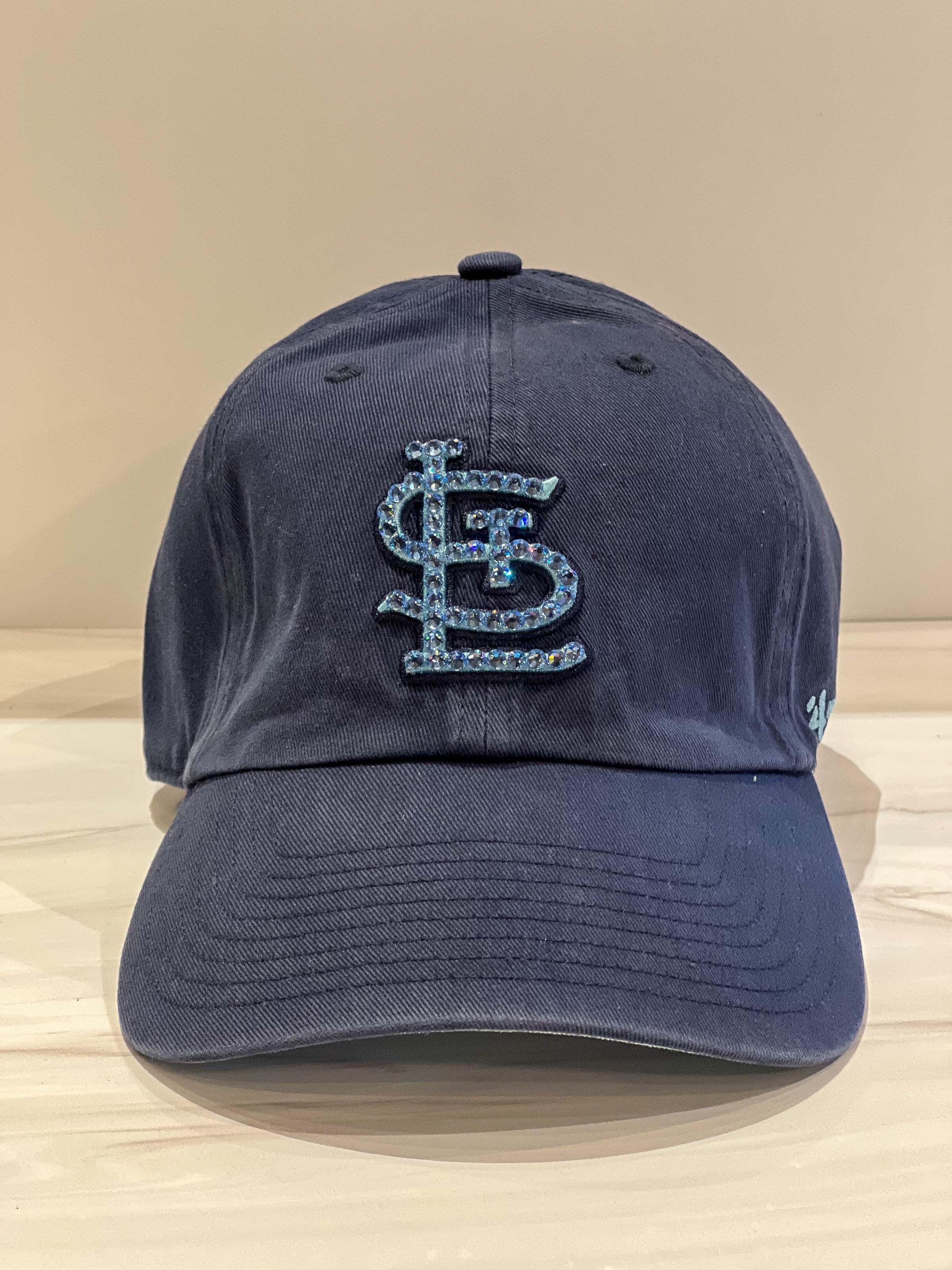 Classic Camo STL Blues Bling Baseball Hat w/Blue Crystals – J.A. Whitney