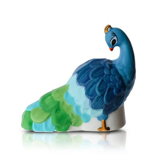 Fancy Feathers peacock colorful nature mini by Nora Fleming