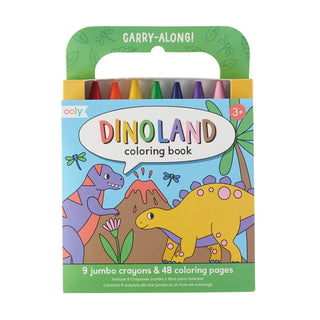 Carry Along: Coloring Book Set - Dinoland (10 Pc Set) - J.A. Whitney