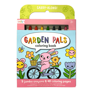 Carry Along: Coloring Book Set - Garden Pals (10 Pc Set) - J.A. Whitney