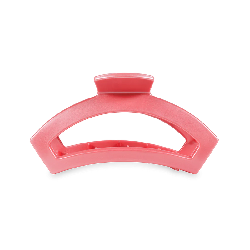 Open Calming Coral Medium Claw Hair Clip