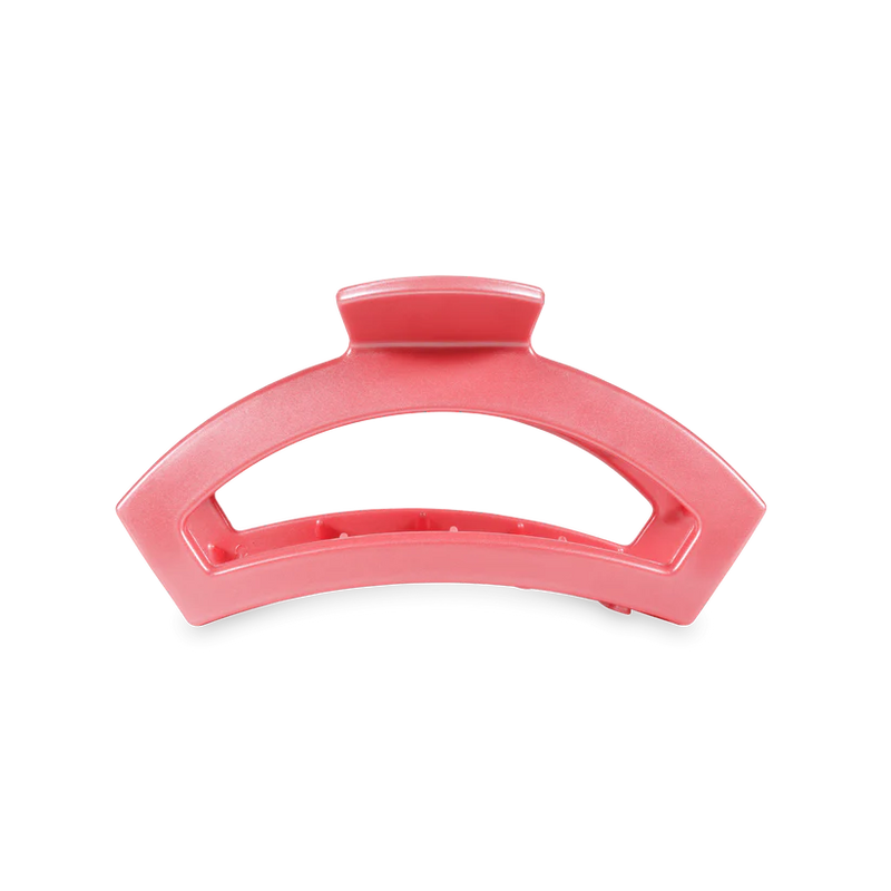 Open Calming Coral Small Claw Hair Clip