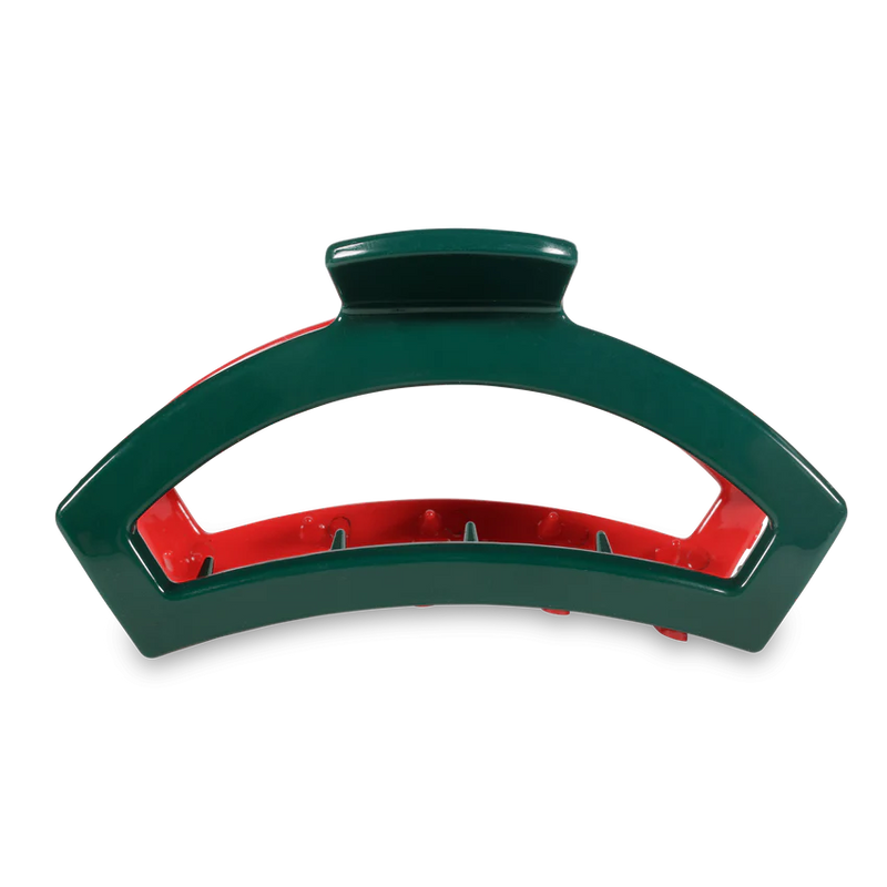 Open Red and Green Large Hair Clip