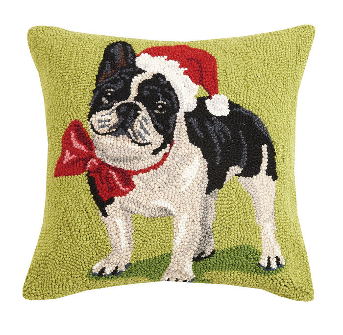 Christmas French Bulldog 16"X16" Pillow