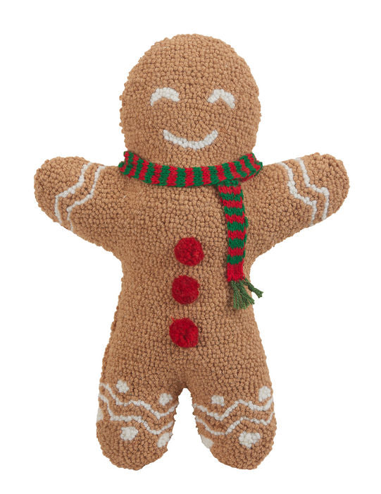 Shaped Gingerbread Man 12"X16" Pillow