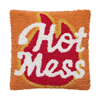 Hot Mess 10X10" Pillow - J.A. Whitney