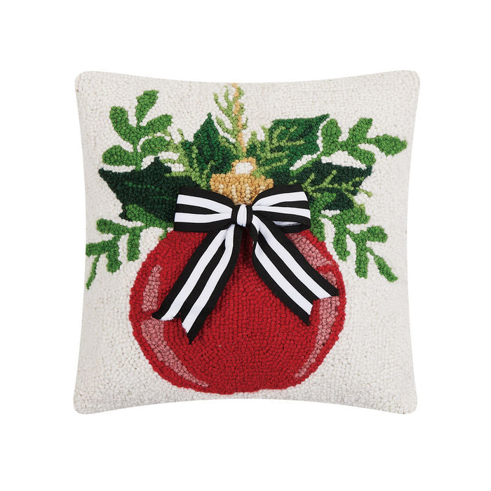 Ornament w/ Ribbon 14"x14" Pillow