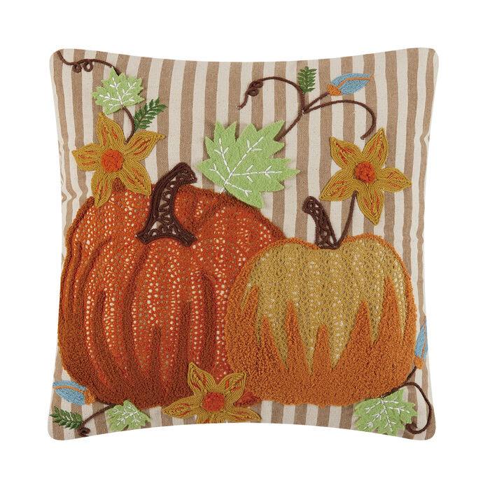 Pair of Pumpkins 16"X16" Pillow