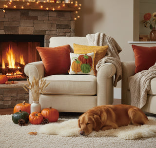 Pumpkin Patch 10"X10" Pillow - J.A. Whitney
