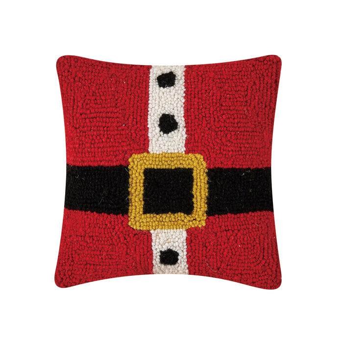 Santa Belt 10"X10" Pillow