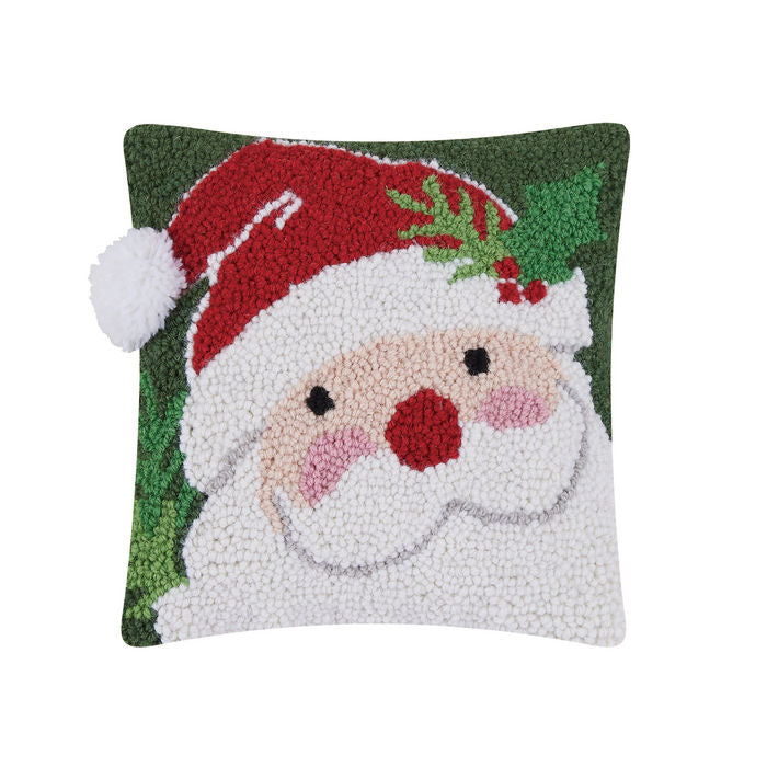 Santa Hat w/ Pom Pom 10"X10" Pillow