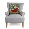 Santa Sleigh 18"x18" Pillow