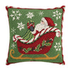 Santa Sleigh 18"x18" Pillow