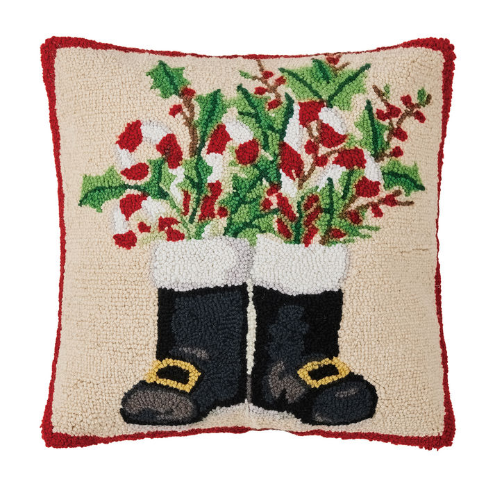 Santa's Boots 18"X18" Pillow