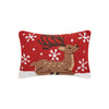 Sitting Reindeer 8"X12" Pillow