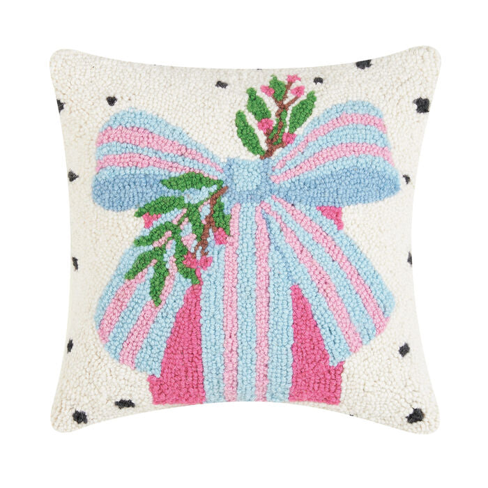 Spotted Holiday Present 14"x14" Pillow