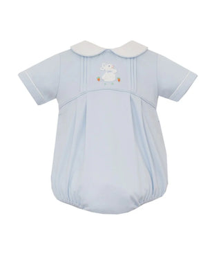 Petit Bebe Boy's Lt Blue Knit Bubble w/ Bunny