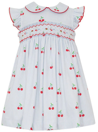 Petit Bebe Girl's Cherry Print Sleeveless Dress