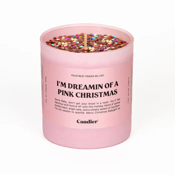 I'm Dreamin of a Pink Christmas Candle