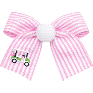 Pink Golf Ball Hair Bow
