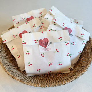 Cherry on top paper pouches — detail view by Plate & Pattern