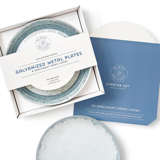 Galvanized Metal Plate Starter Set