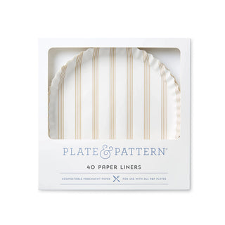 Sandy Stripes Plate Liner - J.A. Whitney