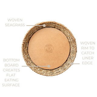 Woven Seagrass Plate Starter Set