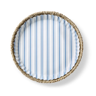 Seascape blue plate liner — detail view by Plate & Pattern