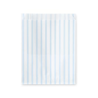 Periwinkle stripes paper pouches — alternate view by Plate & Pattern