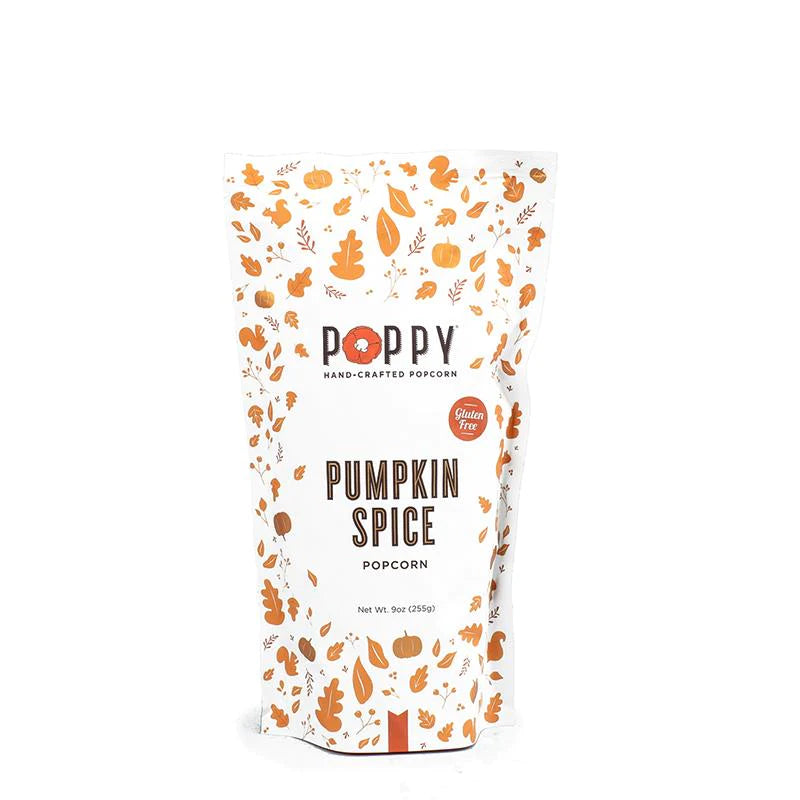 Pumpkin Spice Caramel Poppy Popcorn Market Bag