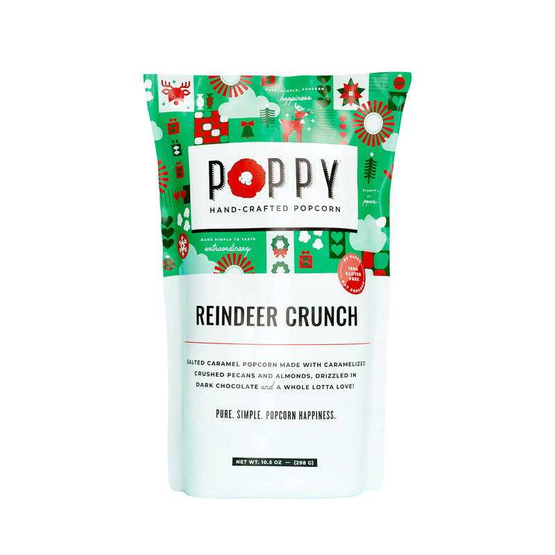 Reindeer Crunch Poppy Popcorn Market Bag