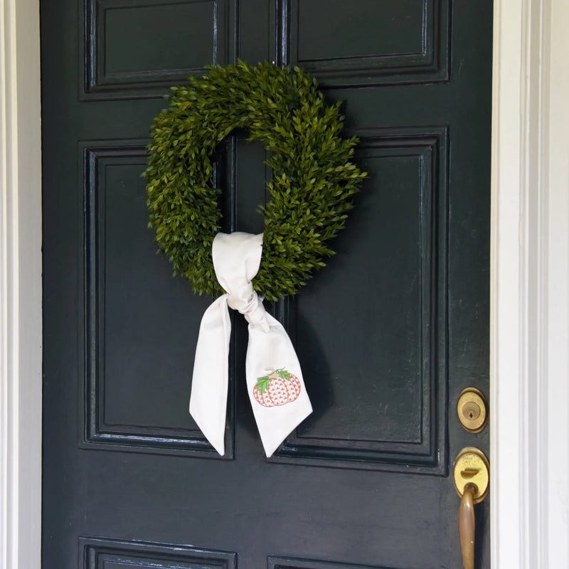 Pumpkin Wreath Sash