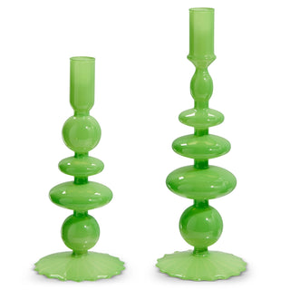 Green Candlestick Holder