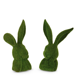 10" Moss Thinking Rabbit Bust