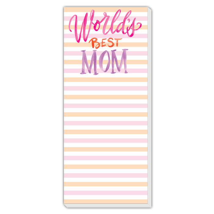World's Best Mom - Skinny Notepad