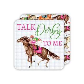 Talk Derby to Me Racehorse - Square Coasters