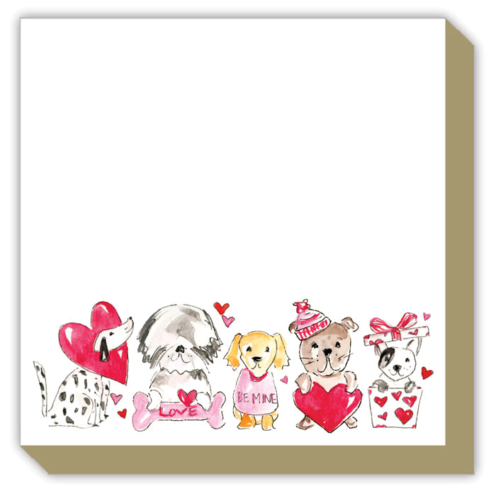 Valentine Dogs - Mini Luxe Notepad