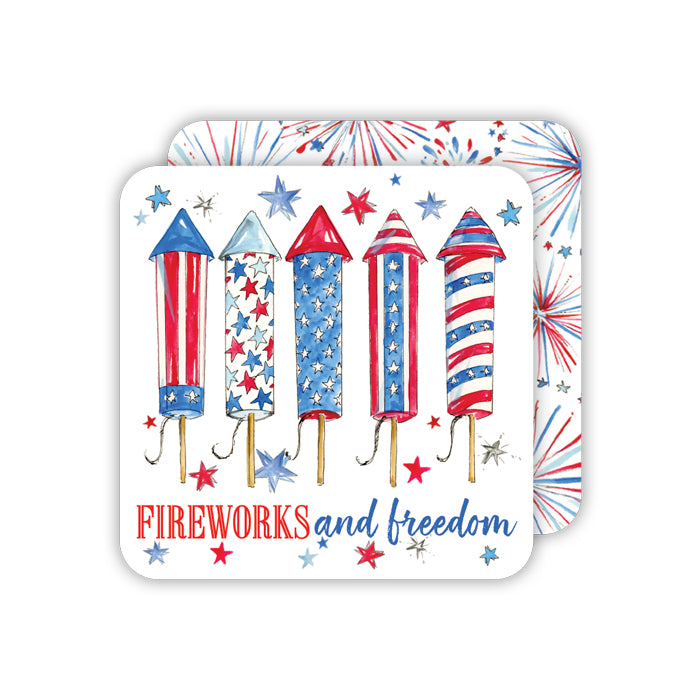 Fireworks & Freedom - Square Coasters