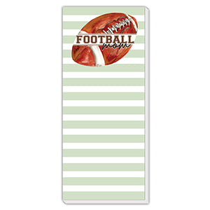 Football Mom Skinny Notepad by Rosanne Beck
