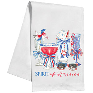 Fourth of July Cocktails / Spirit of America - Kitchen Towel